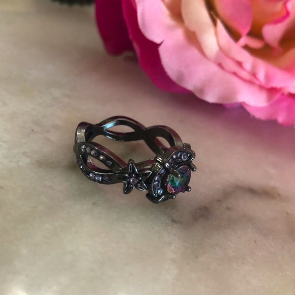 Black Mystic Topaz Ring - Picture 4 of 5